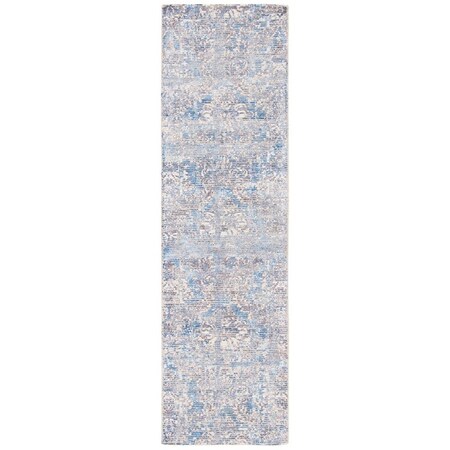 Safavieh 2 ft. -3 in. x 8 ft. Mirage Runner Hand-Woven Viscose & Wool Area Rug - Navy & Ivory MIR735N-28